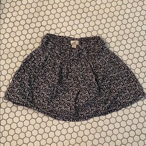 Girls navy Peek skirt